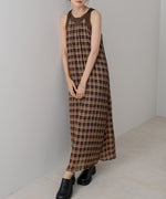 チェックアメスリフレアワンピース