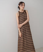 チェックアメスリフレアワンピース