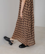 チェックアメスリフレアワンピース