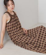 チェックアメスリフレアワンピース