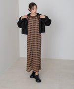 チェックアメスリフレアワンピース