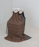 チェックアメスリフレアワンピース