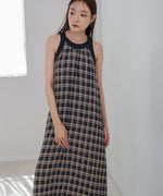 チェックアメスリフレアワンピース