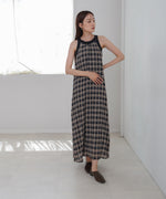 チェックアメスリフレアワンピース