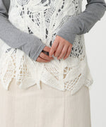 モールヤーンクロシェチュニックベスト