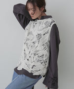 モールヤーンクロシェチュニックベスト