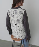 モールヤーンクロシェチュニックベスト