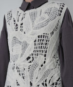 モールヤーンクロシェチュニックベスト