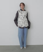 モールヤーンクロシェチュニックベスト