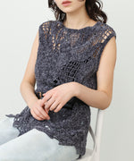 モールヤーンクロシェチュニックベスト