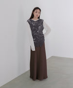 モールヤーンクロシェチュニックベスト