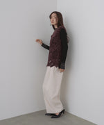 モールヤーンクロシェチュニックベスト