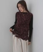 モールヤーンクロシェチュニックベスト