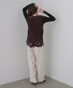 モールヤーンクロシェチュニックベスト