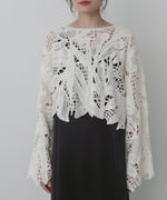 モールヤーンクロシェショートトップス