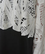 モールヤーンクロシェショートトップス