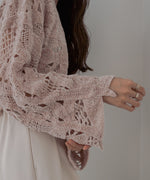 モールヤーンクロシェショートトップス