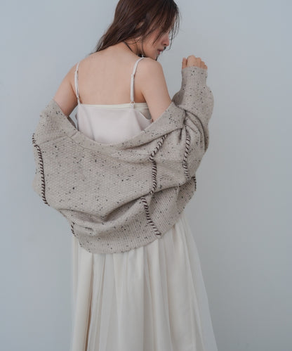 レイヤード風チュールキャミワンピース