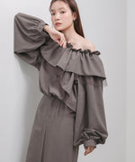 3WAYラッフルフリルブラウス