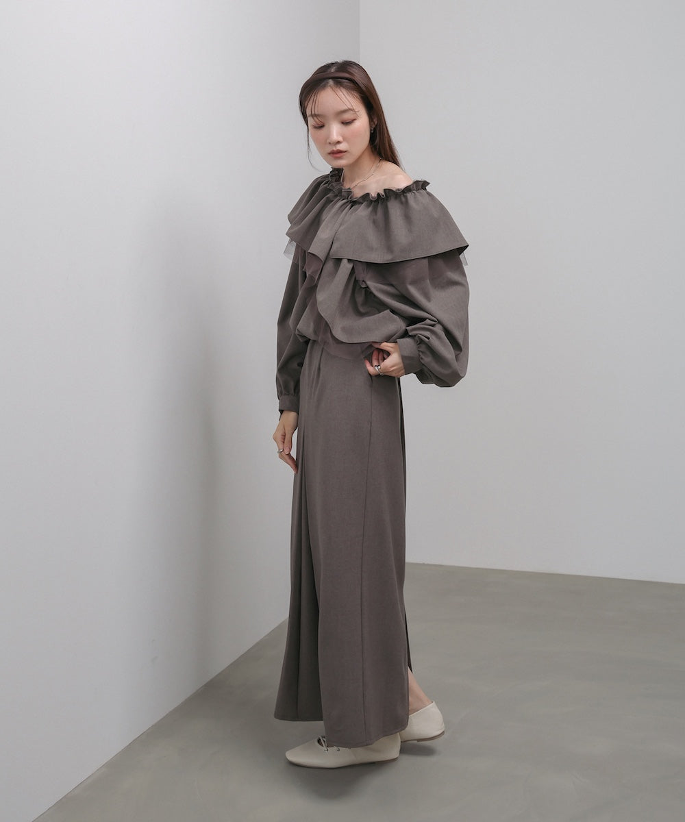 3WAYラッフルフリルブラウス