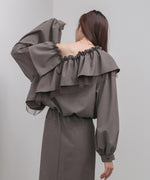 3WAYラッフルフリルブラウス