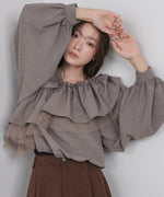 3WAYラッフルフリルブラウス