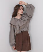 3WAYラッフルフリルブラウス