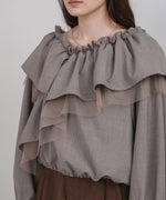 3WAYラッフルフリルブラウス