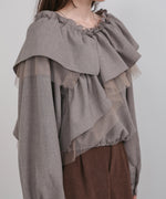 3WAYラッフルフリルブラウス