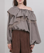 3WAYラッフルフリルブラウス