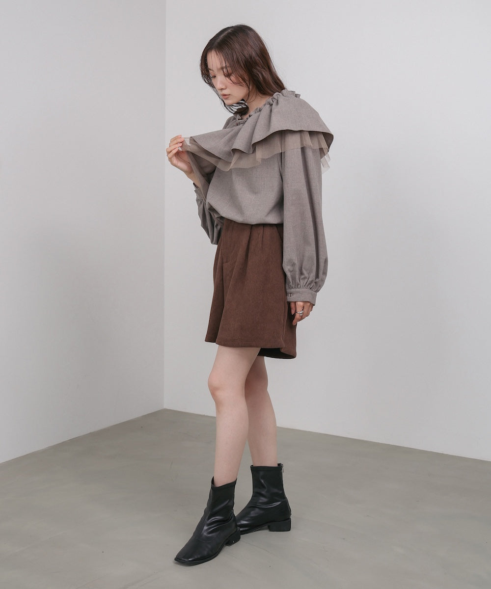 3WAYラッフルフリルブラウス