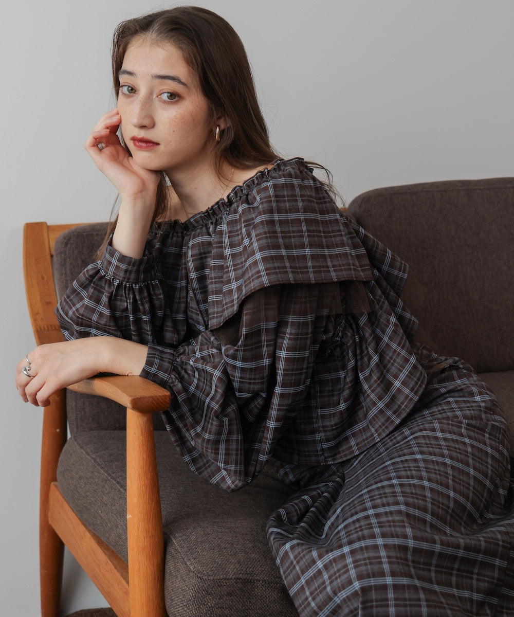 3WAYラッフルフリルブラウス