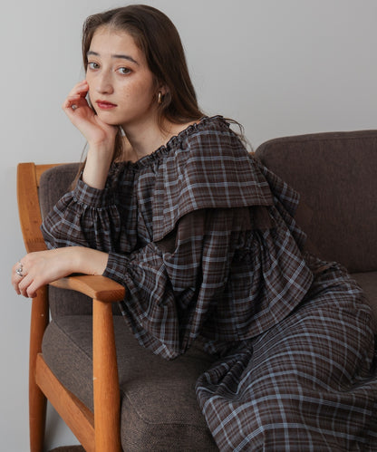 3WAYラッフルフリルブラウス