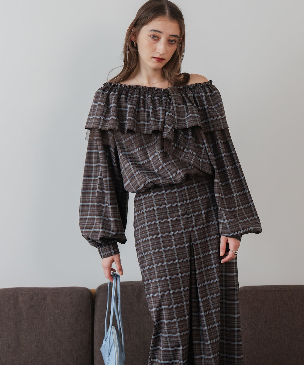 3WAYラッフルフリルブラウス