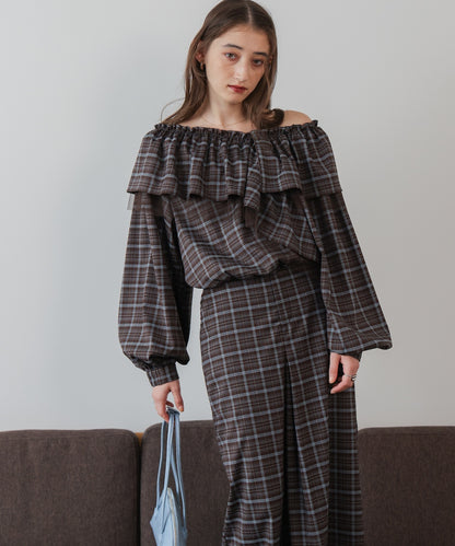 3WAYラッフルフリルブラウス