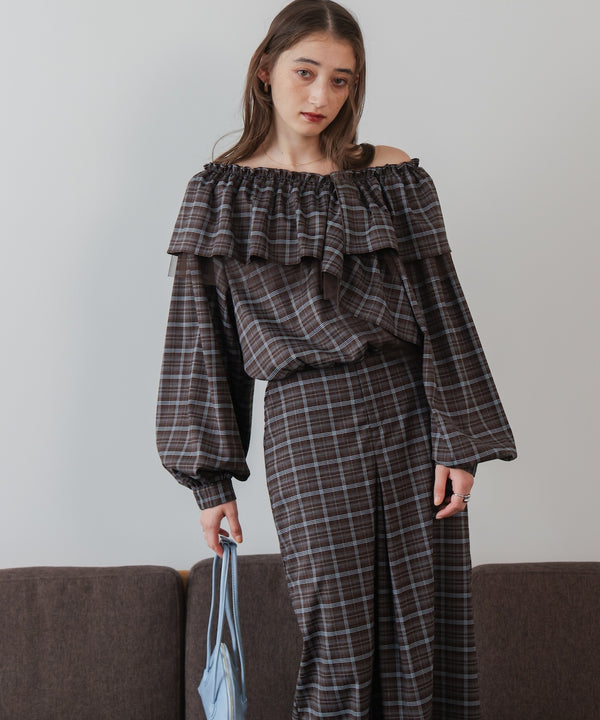 3WAYラッフルフリルブラウス