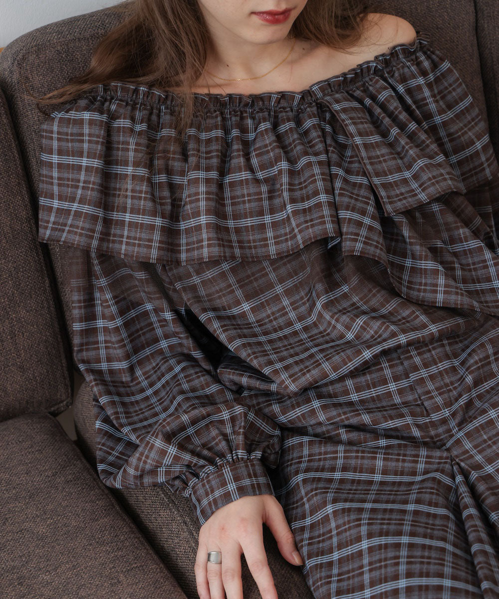 3WAYラッフルフリルブラウス