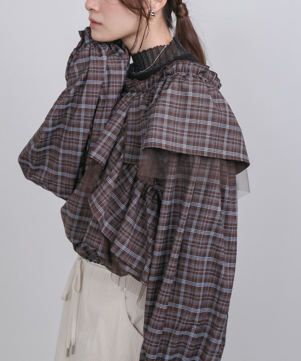 3WAYラッフルフリルブラウス