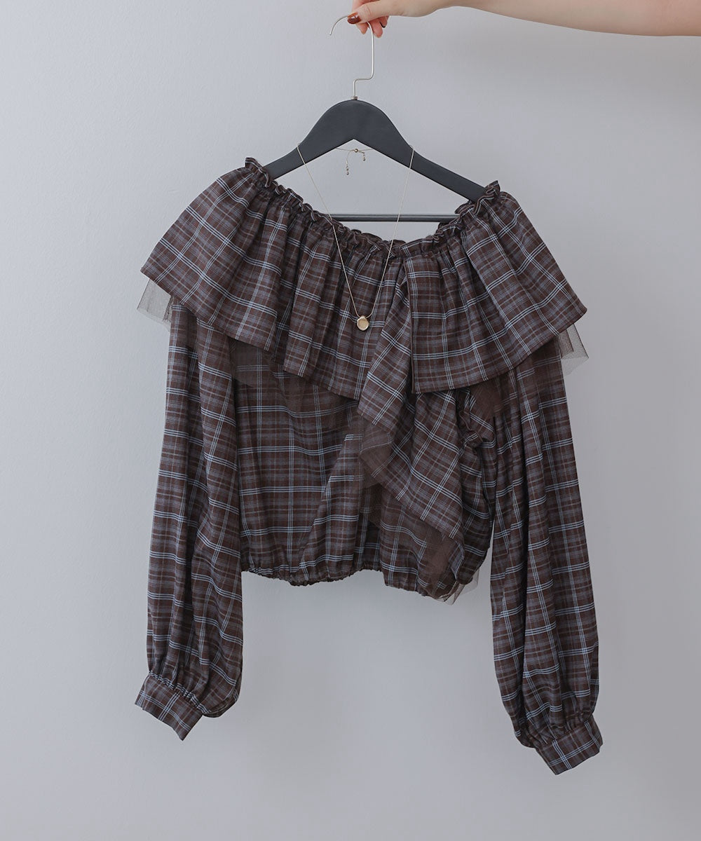 3WAYラッフルフリルブラウス
