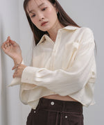 バックタックショートシャツ