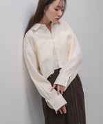 バックタックショートシャツ