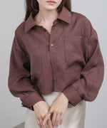 バックタックショートシャツ