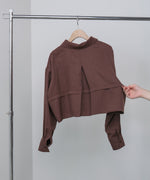 バックタックショートシャツ