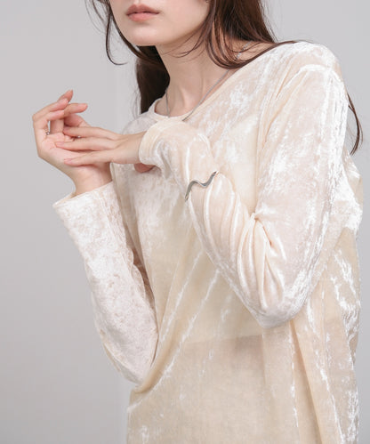 シアーベロアベーシックカットソー