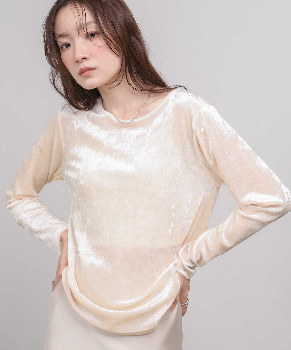 シアーベロアベーシックカットソー
