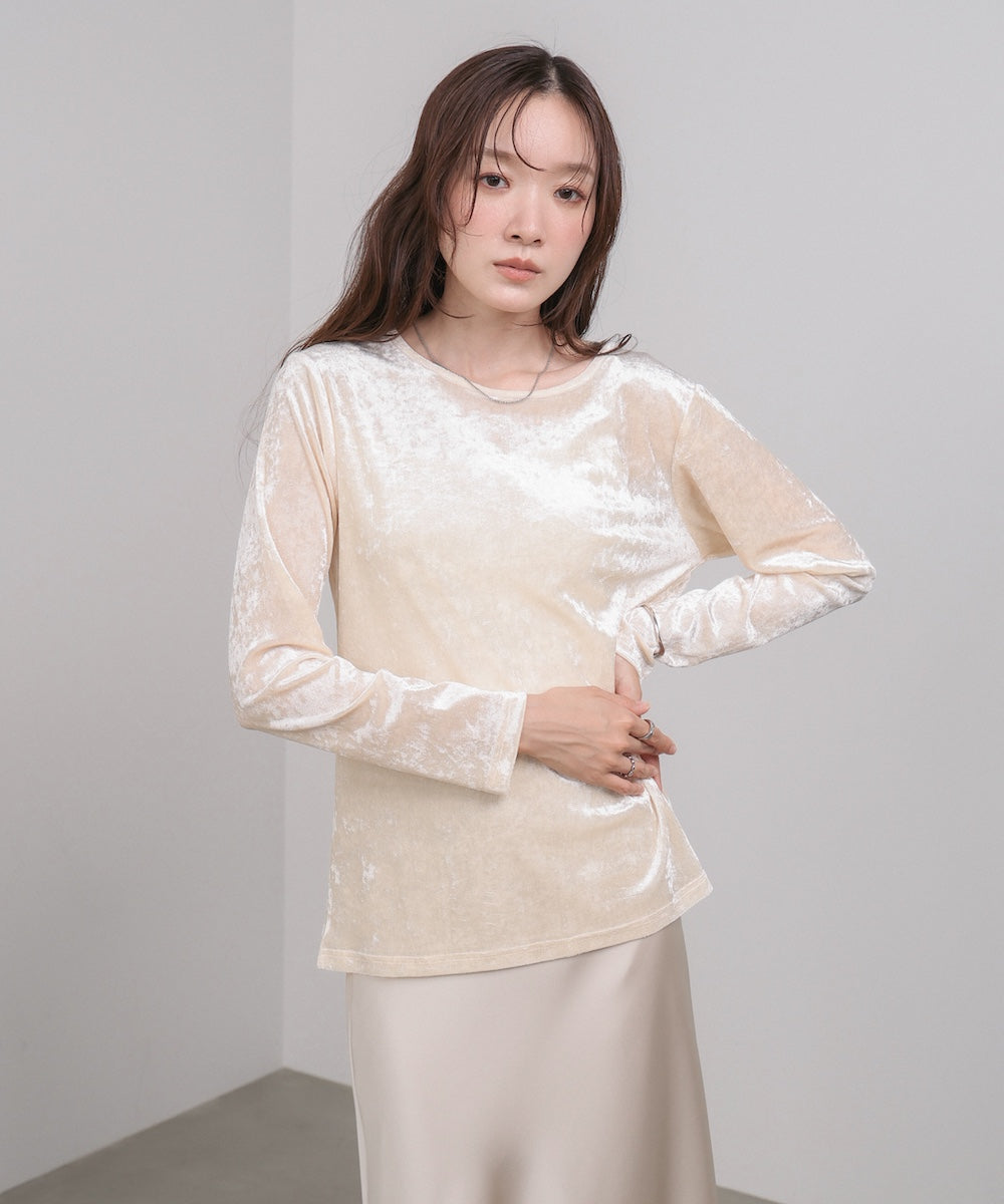 シアーベロアベーシックカットソー