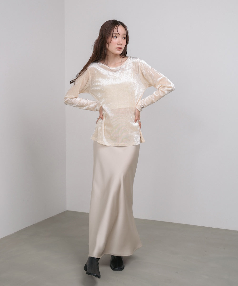 シアーベロアベーシックカットソー