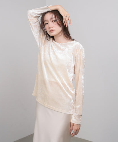 シアーベロアベーシックカットソー