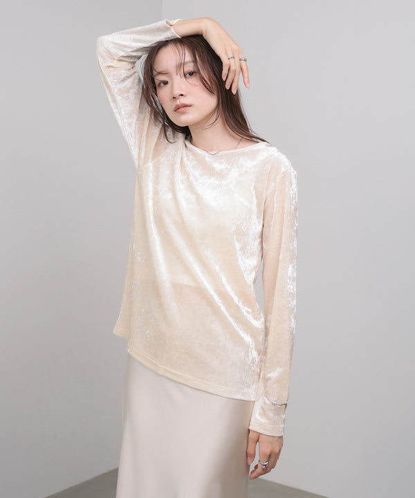 シアーベロアベーシックカットソー