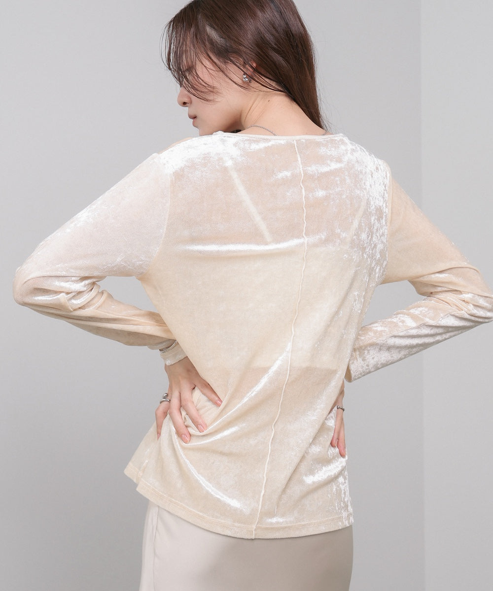 シアーベロアベーシックカットソー